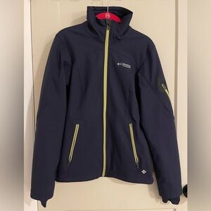 Women’s Columbia Titanium Navy Long Sleeve Small Zip Up Jacket